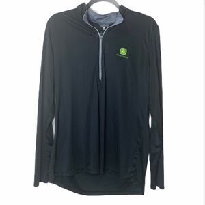 John Deere XL long sleeve black athletic jacket (C1)
